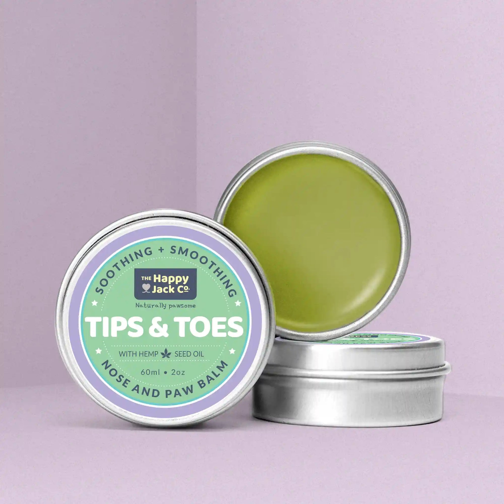 Natural nose, skin and paw balms for dogs.